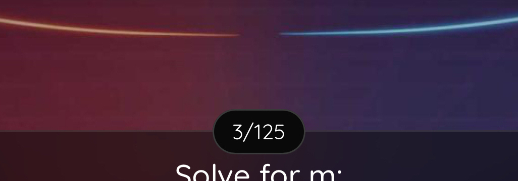 3/125 
Solve for m :