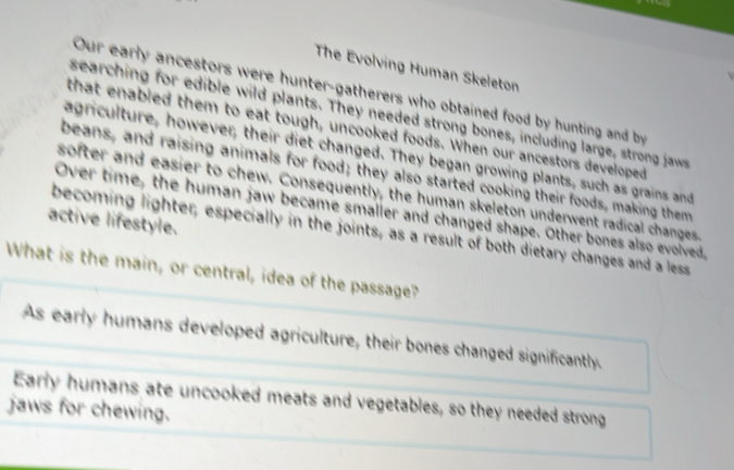 solved-the-evolving-human-skeleton-our-early-ancestors-were-hunter