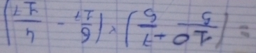 =( 10/5 + 7/5 )* ( 6/17 - 4/17 )