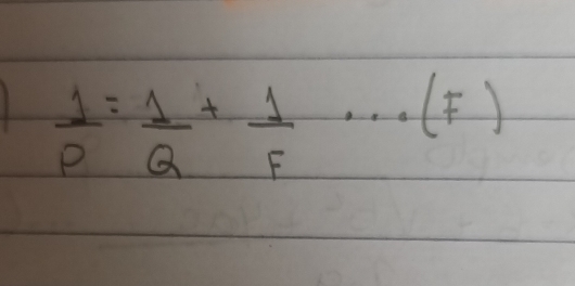  1/P = 1/Q + 1/F ·s (F)