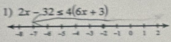 2x-32≤ 4(6x+3)