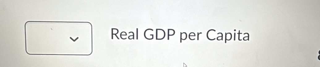 Real GDP per Capita