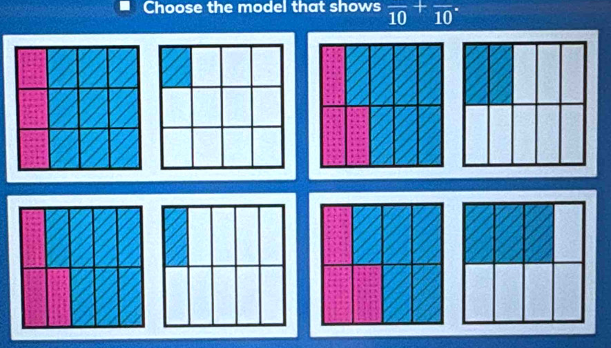 Choose the model that shows overline (10)^+overline (10)^.