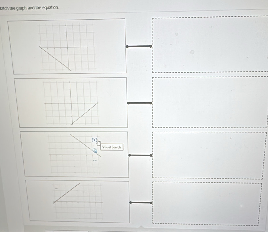 atch the graph and the equation. 
Visual Search