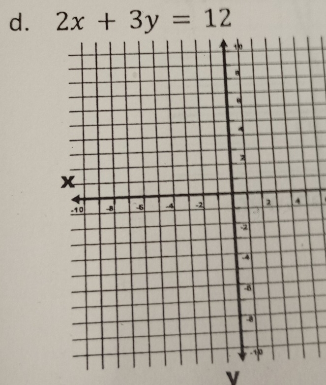 2x+3y=12
v