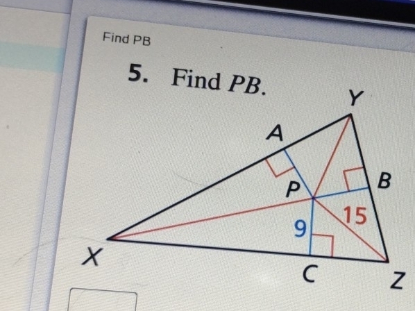 Find PB
5. Find PB.