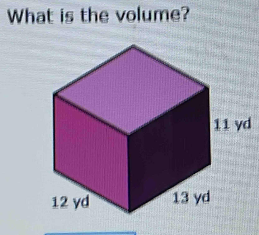 What is the volume?
d