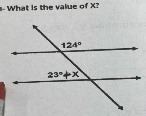 1- What is the value of X?