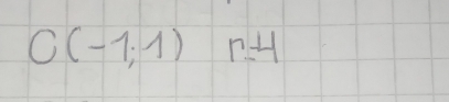 C(-1,1) r=4