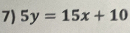 5y=15x+10