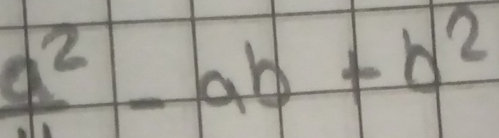 frac a^2-ab+b^2