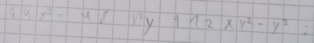 6xy^3-48x^2y+12xy^2-y^2=