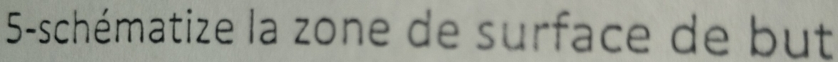 5-schématize la zone de surface de but