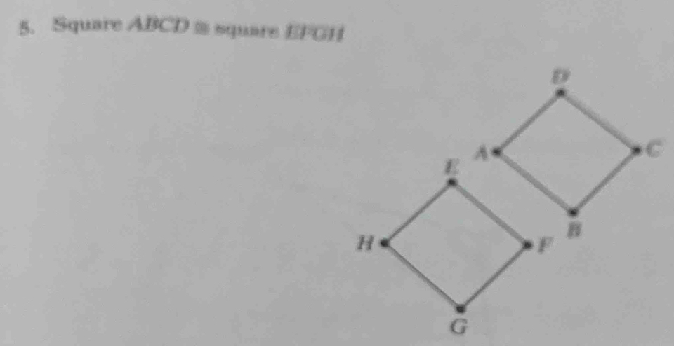 Square ABCD ≡ square EFGH