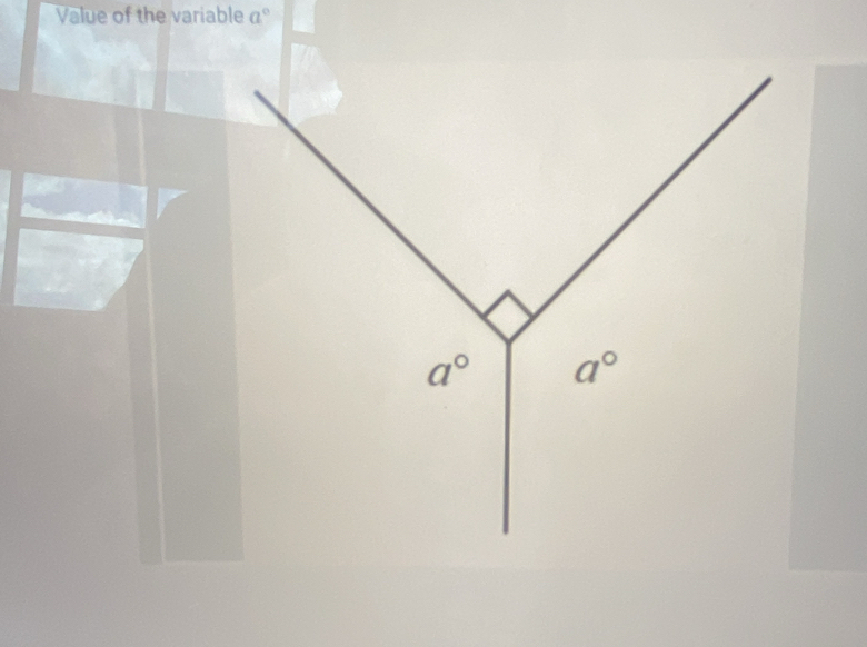 Value of the variable a°