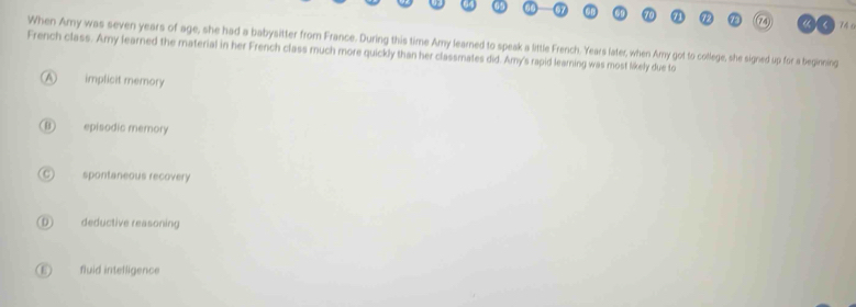 Solved: (74 74 6 When Amy was seven years of age, she had a babysitter ...