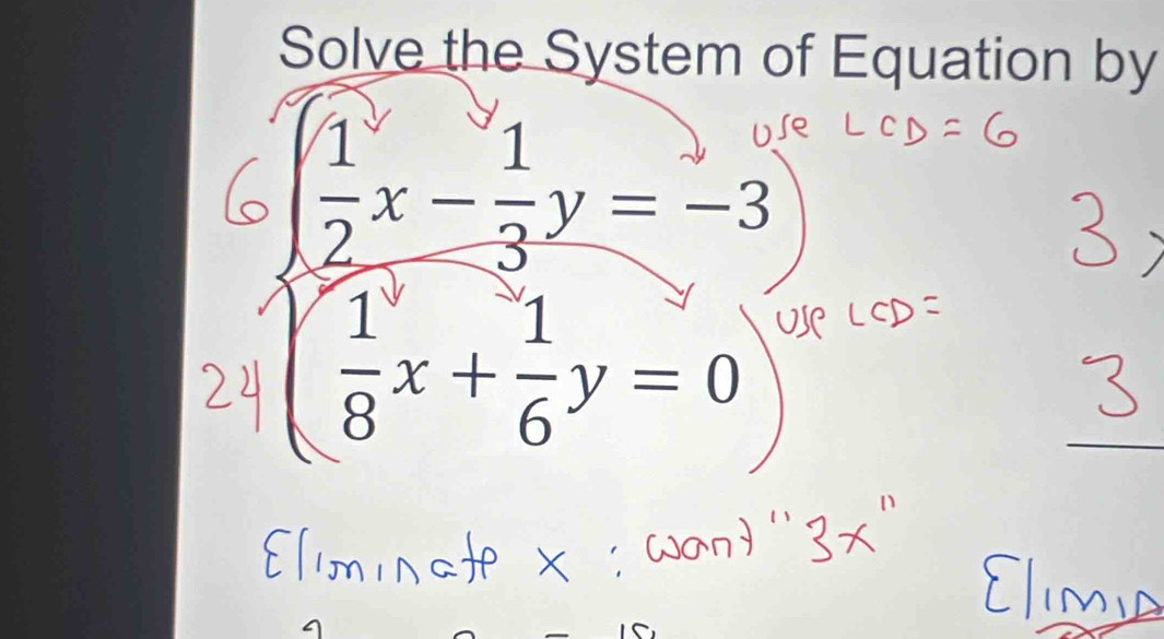 Solve the System of Equation by