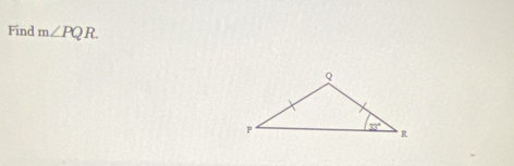 Find m∠ PQR.