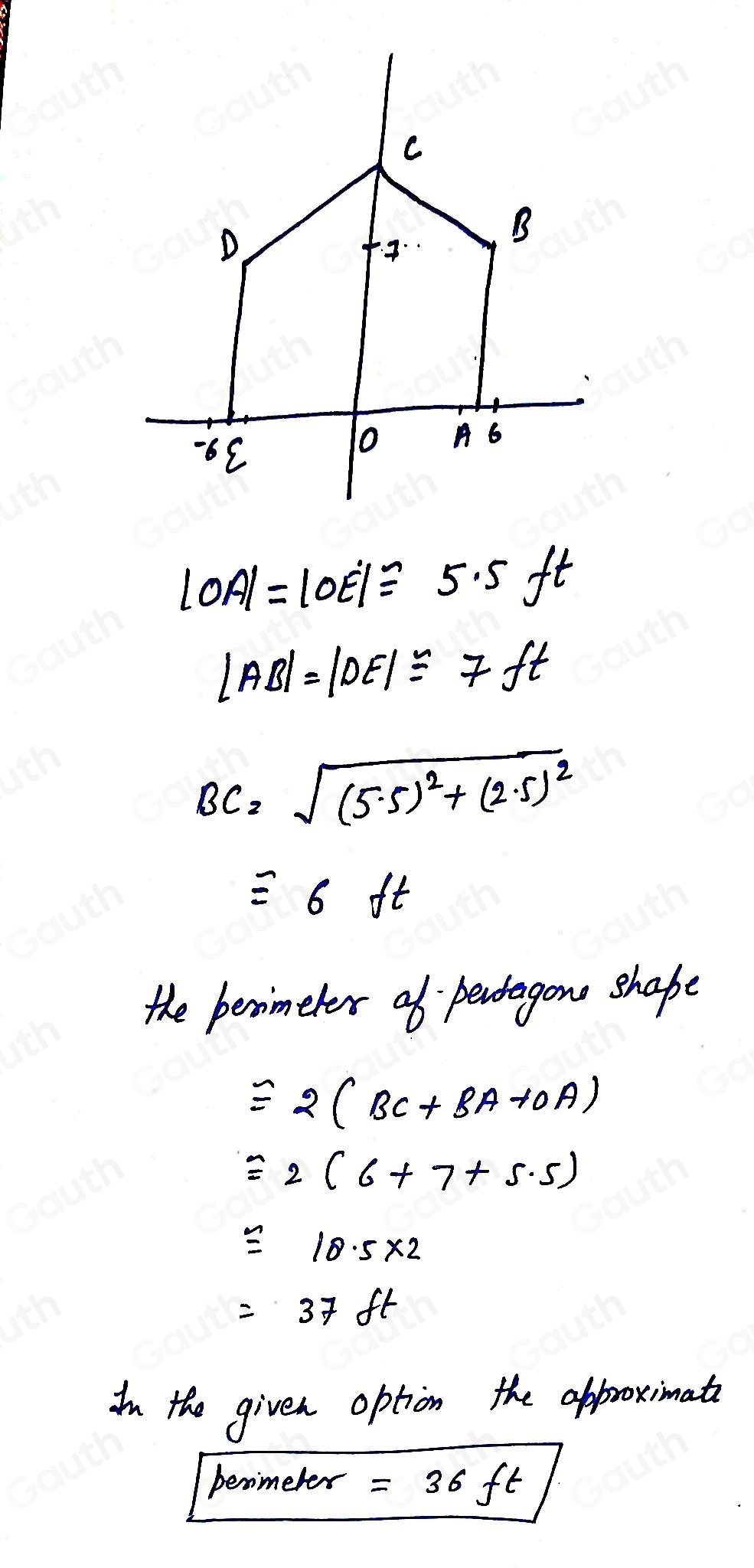 Solved: Select the correct answer. An architect's sketch of plans for ...
