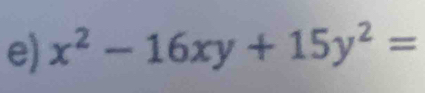 x^2-16xy+15y^2=