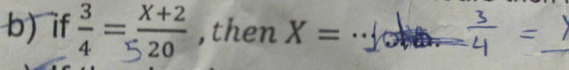 if ,then X= _ 
_