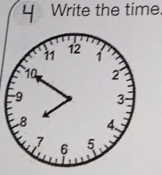 Write the time