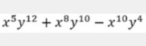 x^5y^(12)+x^8y^(10)-x^(10)y^4