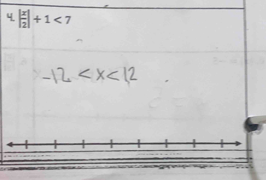 4 | x/2 |+1<7</tex>