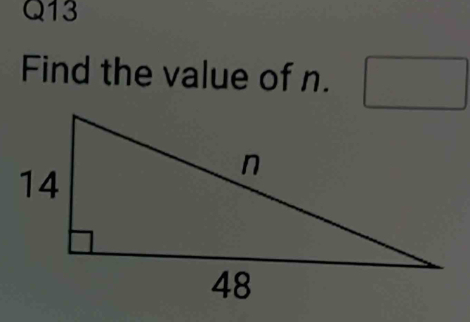 Find the value of n. □  □ 