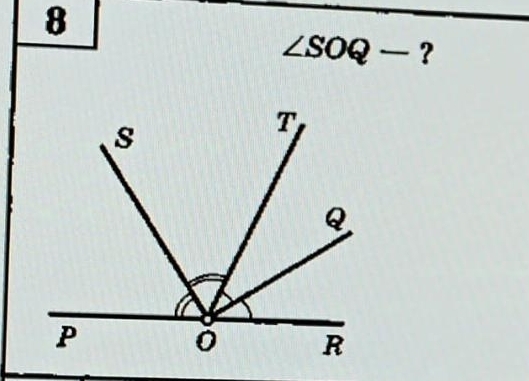 8
∠ SOQ- ?