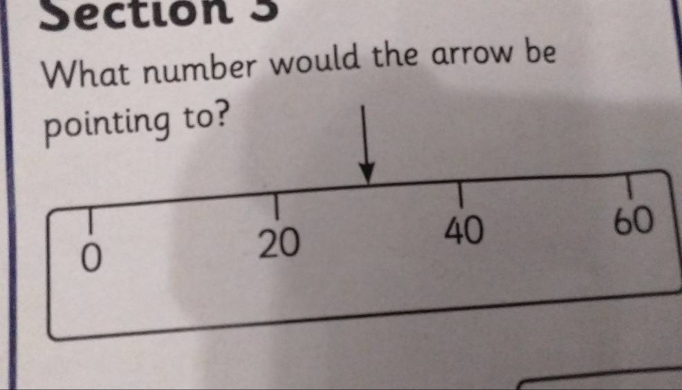 What number would the arrow be