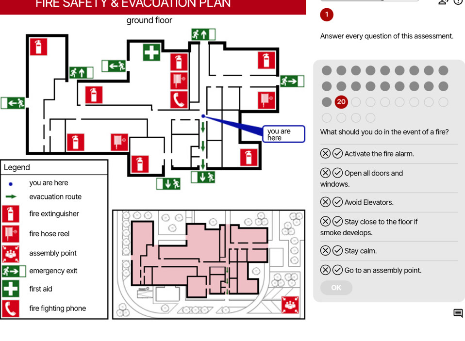 Solved: FIRE SAFETY & EVACUATION PLAN 1 er every question of this ...