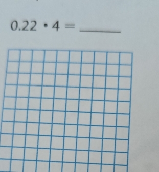 0.22· 4= _