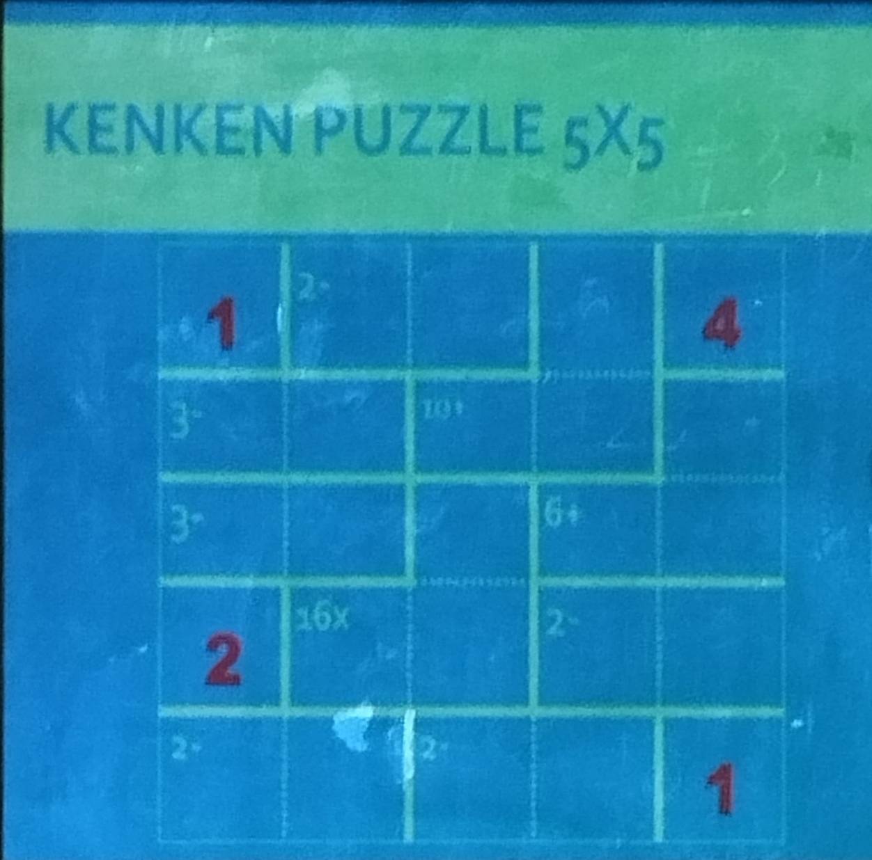 KENKEN PUZZLE 5* 5