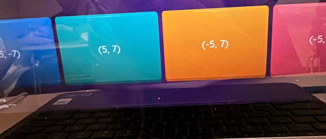 5,-7)
(5,7)
(-5,7)
(-5,