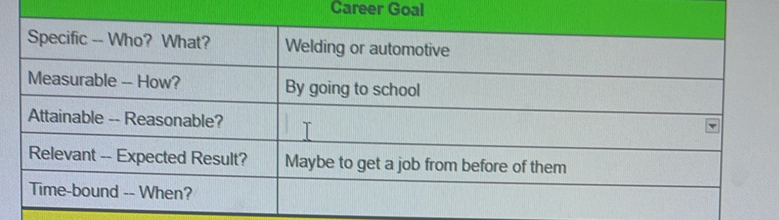 Career Goal