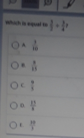 Which is equal to  3/2 + 3/4  ?