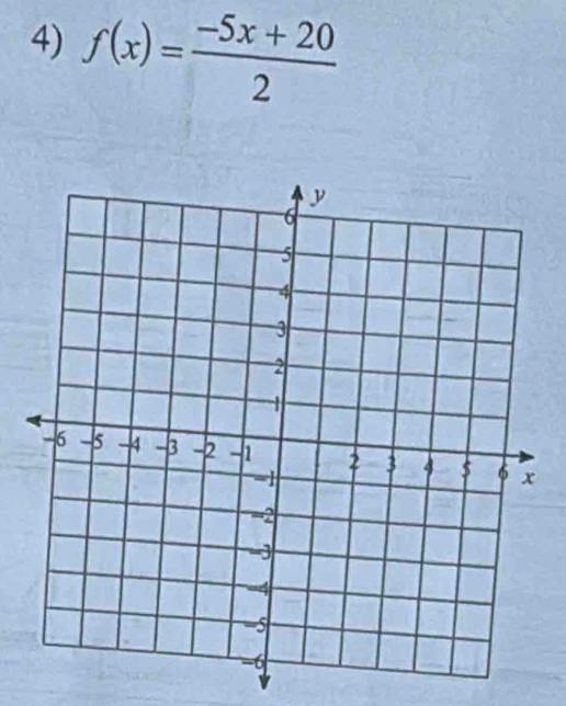 f(x)= (-5x+20)/2 