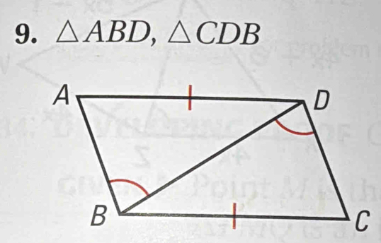 △ ABD, △ CDB