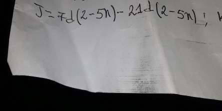 J=7d(2-5n)-21d(2-5n)