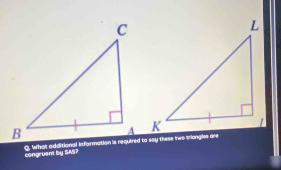 congruent by SAS?