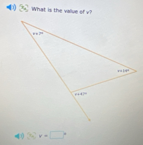 What is the value of v?
D) (x_4)v=□°