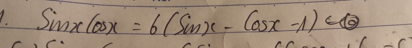 sin xcos x=6(sin x-cos x-1)<0</tex>