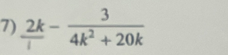  2k/1 - 3/4k^2+20k 