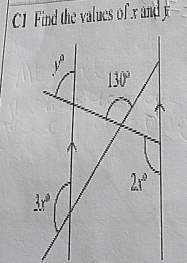 C1Find the values of xand