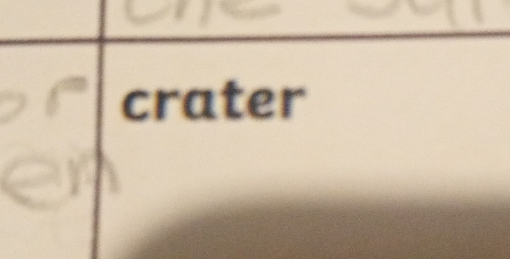 crater