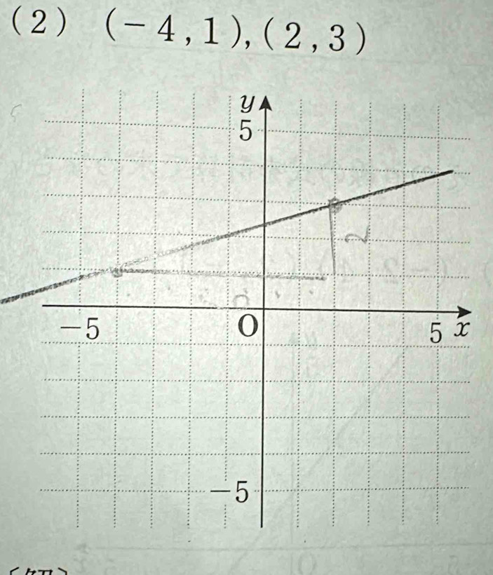 (2 ) (-4,1),(2,3)