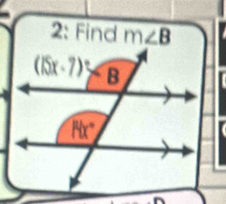 2: Find m∠ B