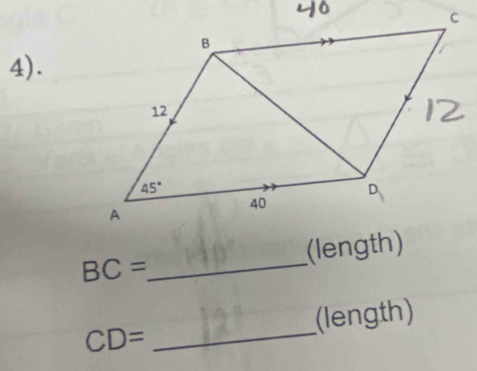 4).
BC= _
CD= _(length)