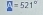 beginarrayr □  aendarray =521°